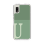 Slim Protection Case［ Original - initial two tone - U green ］