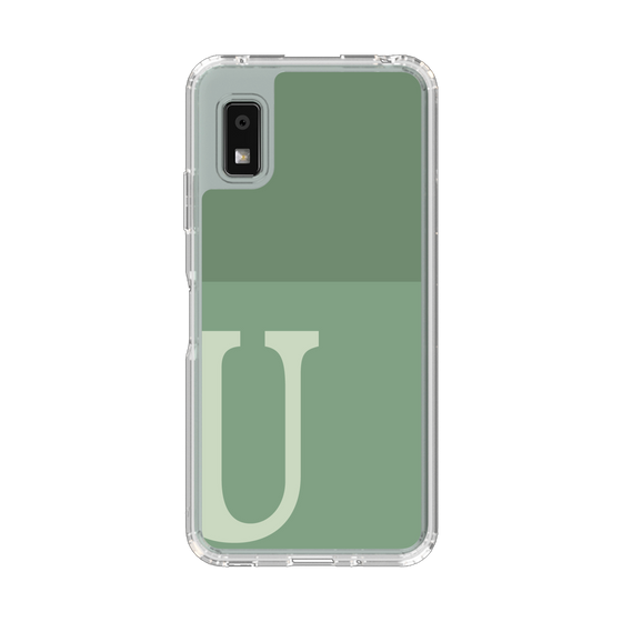Slim Protection Case［ Original - initial two tone - U green ］