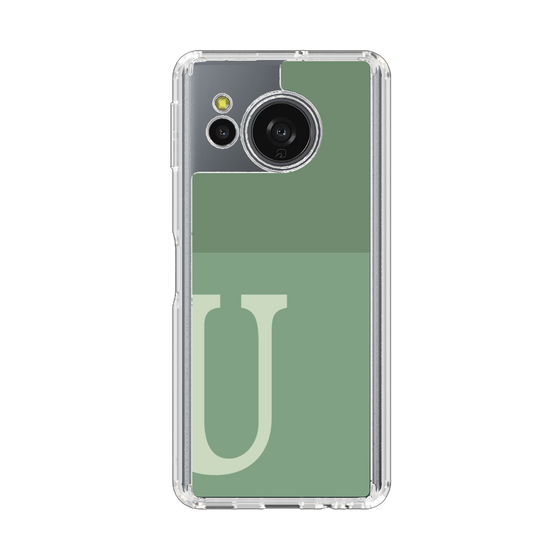 Slim Protection Case［ Original - initial two tone - U green ］