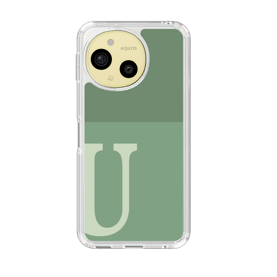 Slim Protection Case［ Original - initial two tone - U green ］