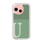 Slim Protection Case［ Original - initial two tone - U green ］