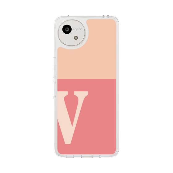 Slim Protection Case［ Original - initial two tone - V pink ］
