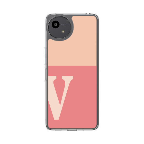 Slim Protection Case［ Original - initial two tone - V pink ］