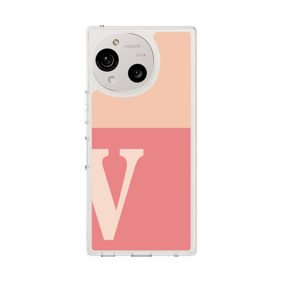 Slim Protection Case［ Original - initial two tone - V pink ］