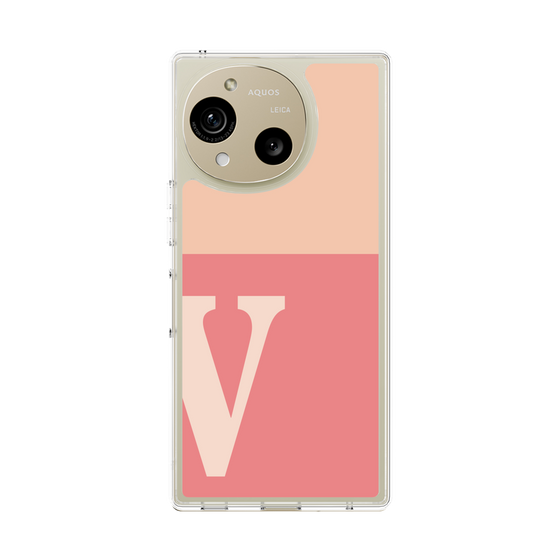 Slim Protection Case［ Original - initial two tone - V pink ］