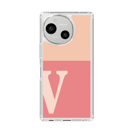 Slim Protection Case［ Original - initial two tone - V pink ］