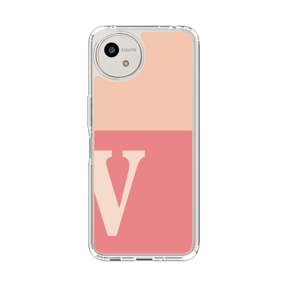 Slim Protection Case［ Original - initial two tone - V pink ］