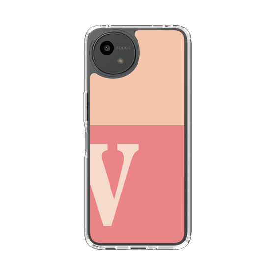 Slim Protection Case［ Original - initial two tone - V pink ］