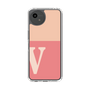 Slim Protection Case［ Original - initial two tone - V pink ］