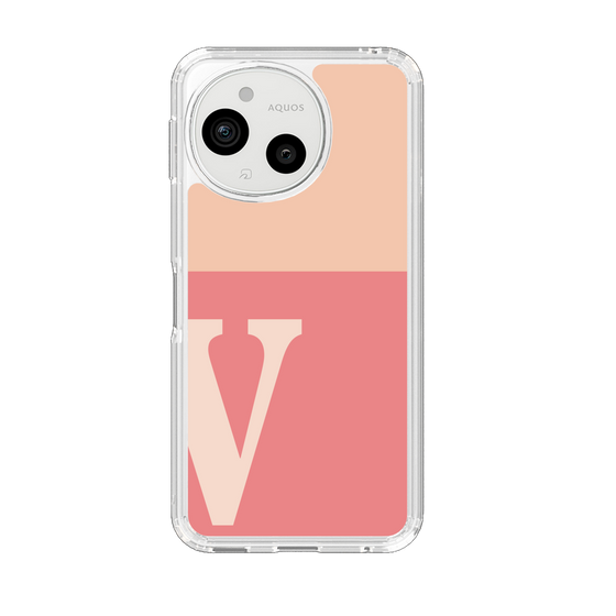 Slim Protection Case［ Original - initial two tone - V pink ］