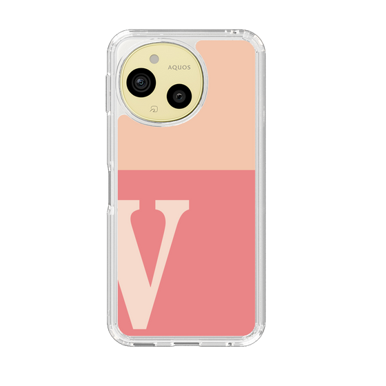 Slim Protection Case［ Original - initial two tone - V pink ］