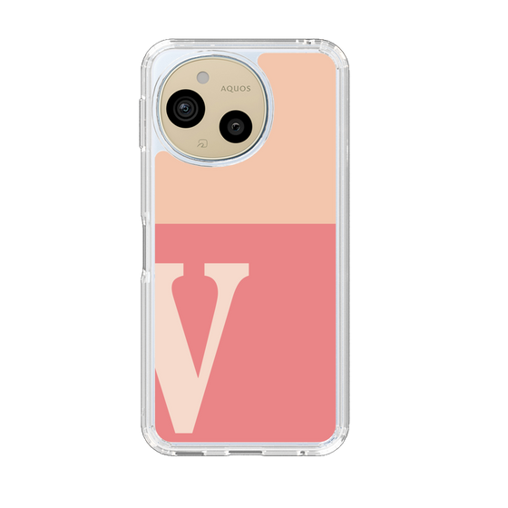Slim Protection Case［ Original - initial two tone - V pink ］