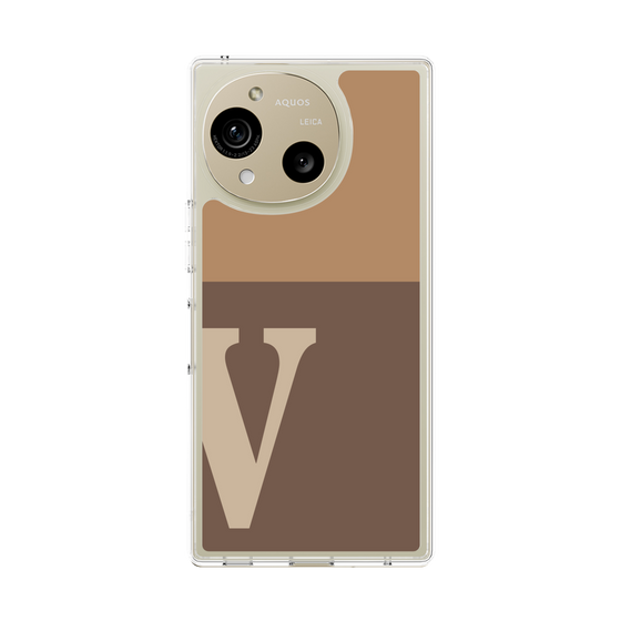 Slim Protection Case［ Original - initial two tone - V brown ］