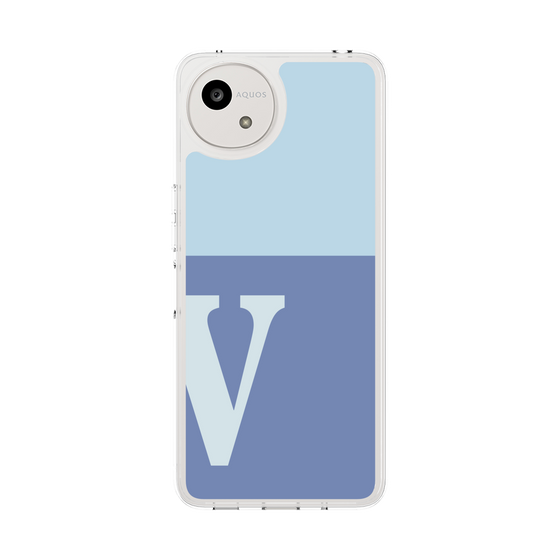 Slim Protection Case［ Original - initial two tone - V blue ］