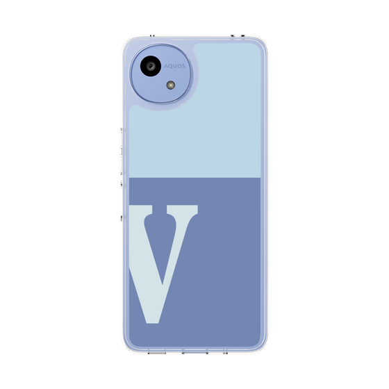 Slim Protection Case［ Original - initial two tone - V blue ］