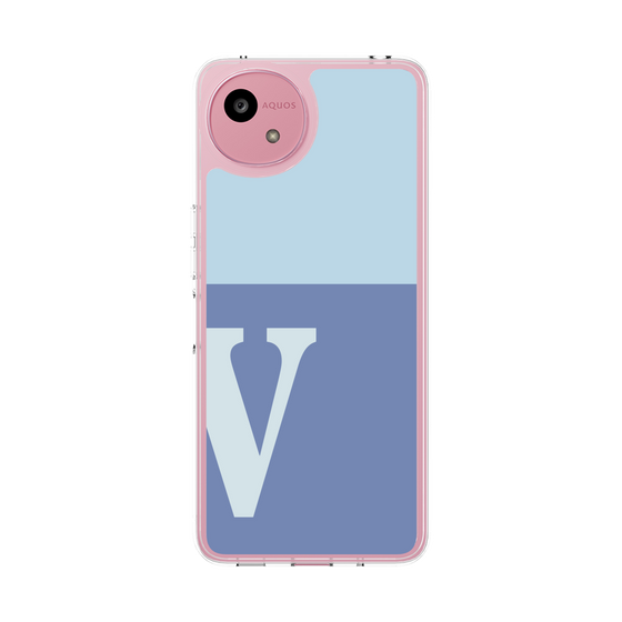 Slim Protection Case［ Original - initial two tone - V blue ］