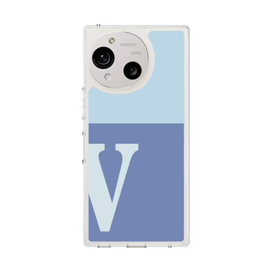 Slim Protection Case［ Original - initial two tone - V blue ］