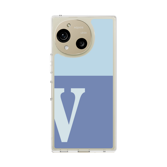 Slim Protection Case［ Original - initial two tone - V blue ］