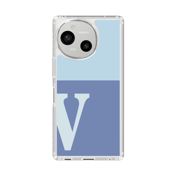 Slim Protection Case［ Original - initial two tone - V blue ］