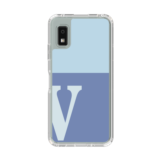 Slim Protection Case［ Original - initial two tone - V blue ］