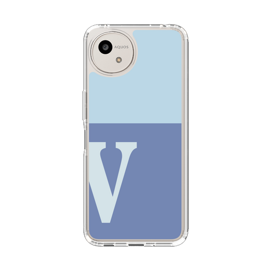 Slim Protection Case［ Original - initial two tone - V blue ］