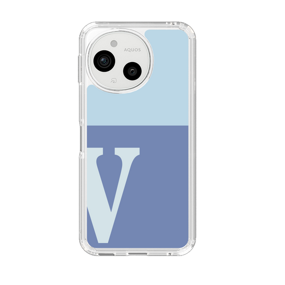 Slim Protection Case［ Original - initial two tone - V blue ］