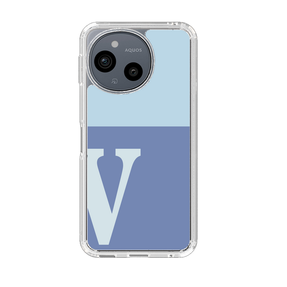 Slim Protection Case［ Original - initial two tone - V blue ］