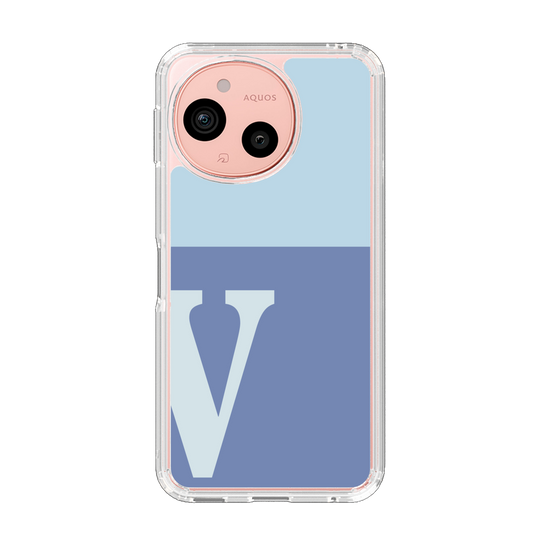 Slim Protection Case［ Original - initial two tone - V blue ］