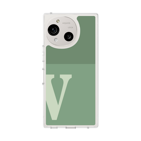 Slim Protection Case［ Original - initial two tone - V green ］