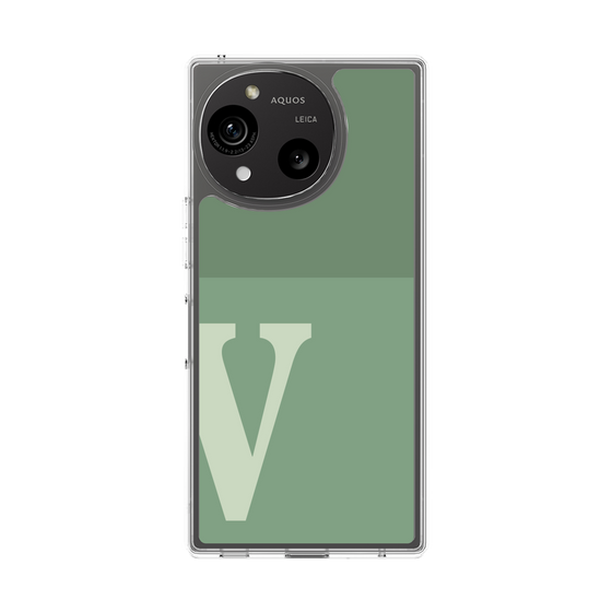 Slim Protection Case［ Original - initial two tone - V green ］