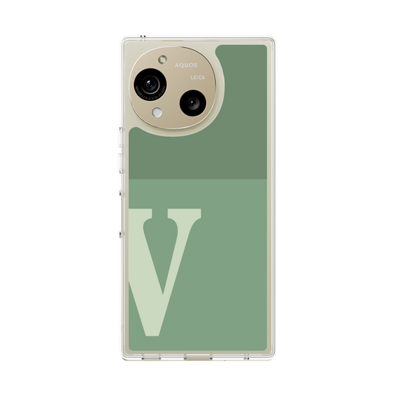 Slim Protection Case［ Original - initial two tone - V green ］