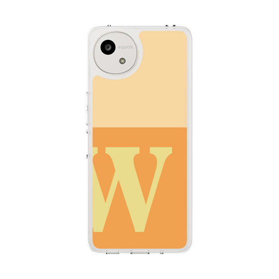 Slim Protection Case［ Original - initial two tone - W orange ］