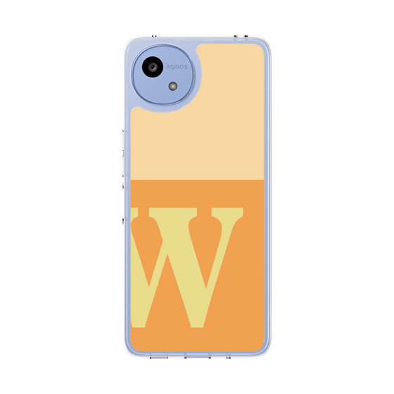Slim Protection Case［ Original - initial two tone - W orange ］
