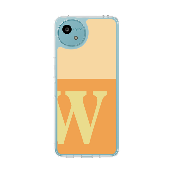 Slim Protection Case［ Original - initial two tone - W orange ］