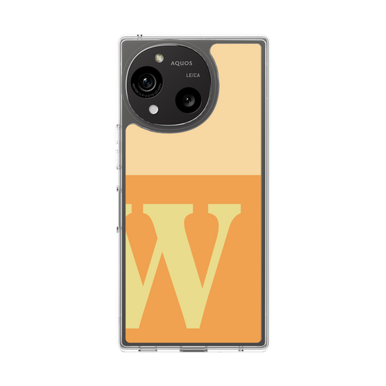 Slim Protection Case［ Original - initial two tone - W orange ］