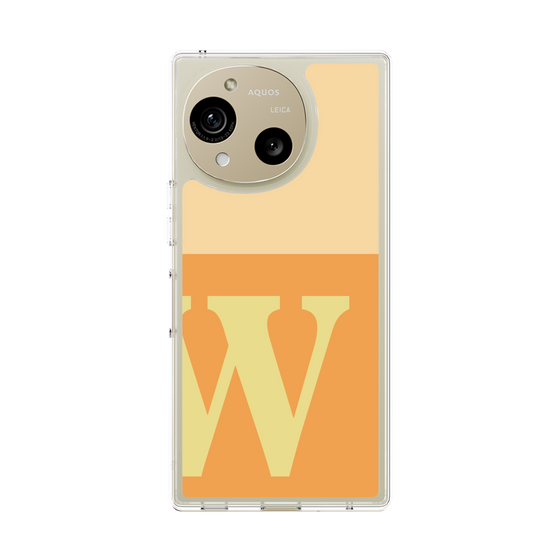 Slim Protection Case［ Original - initial two tone - W orange ］