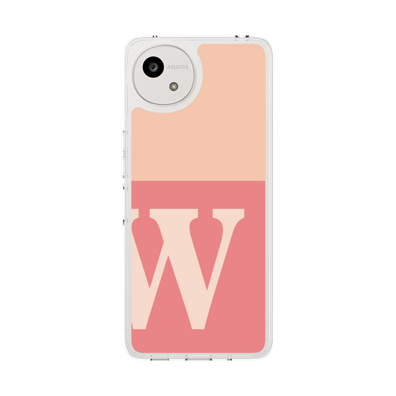Slim Protection Case［ Original - initial two tone - W pink ］