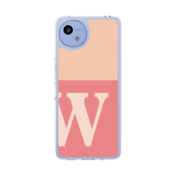 Slim Protection Case［ Original - initial two tone - W pink ］