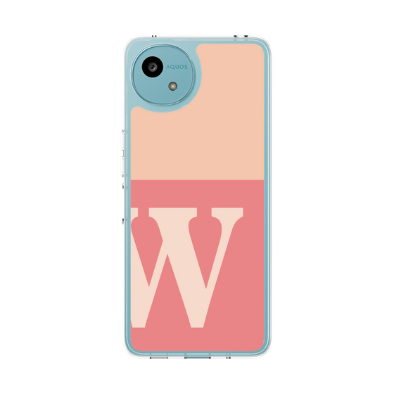 Slim Protection Case［ Original - initial two tone - W pink ］
