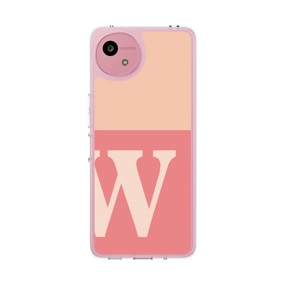 Slim Protection Case［ Original - initial two tone - W pink ］