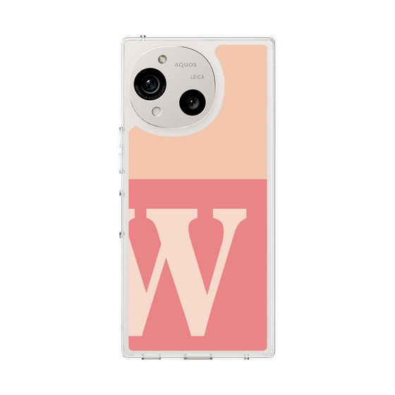 Slim Protection Case［ Original - initial two tone - W pink ］