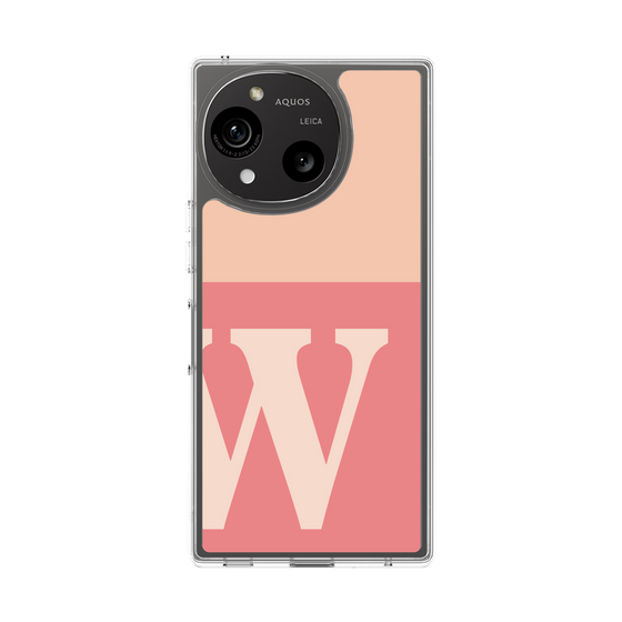 Slim Protection Case［ Original - initial two tone - W pink ］