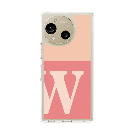 Slim Protection Case［ Original - initial two tone - W pink ］