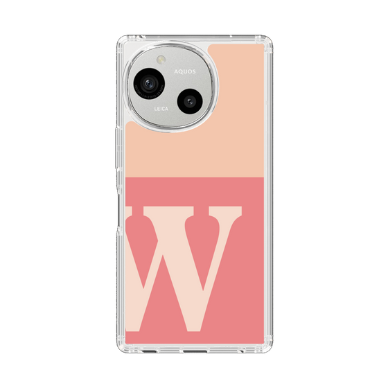 Slim Protection Case［ Original - initial two tone - W pink ］