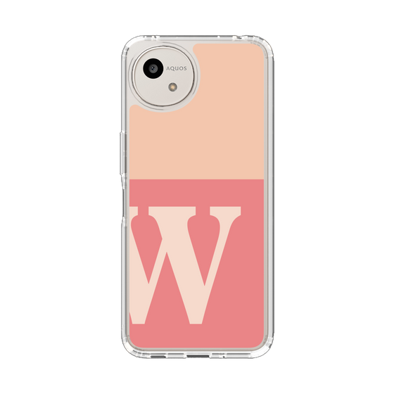 Slim Protection Case［ Original - initial two tone - W pink ］