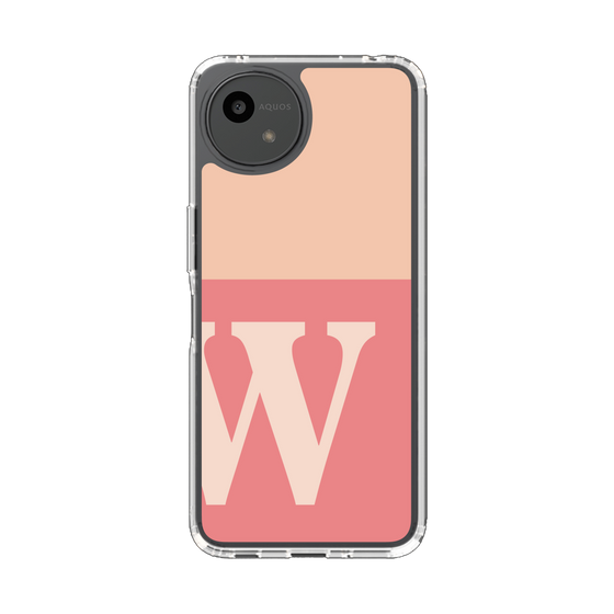 Slim Protection Case［ Original - initial two tone - W pink ］