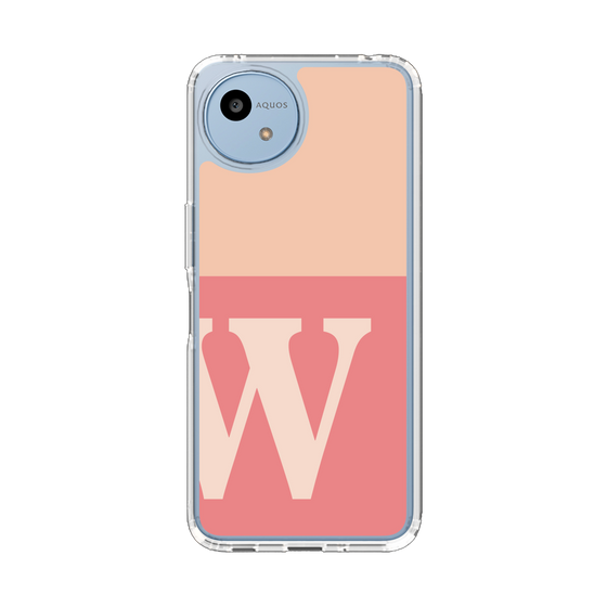 Slim Protection Case［ Original - initial two tone - W pink ］