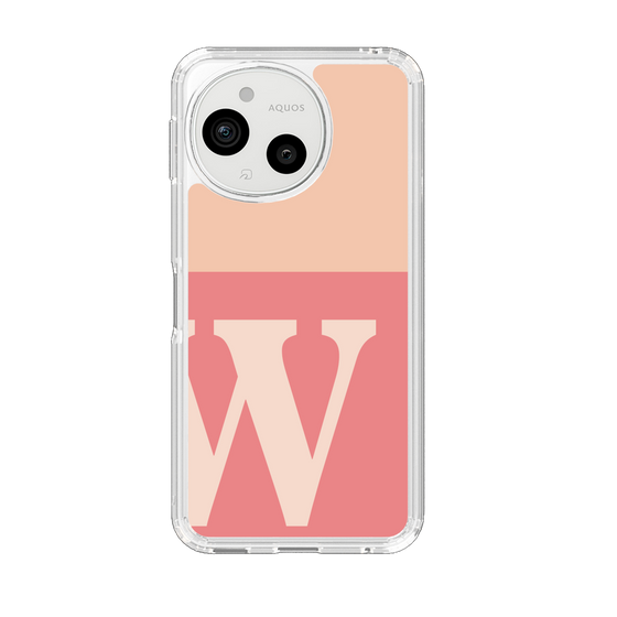 Slim Protection Case［ Original - initial two tone - W pink ］