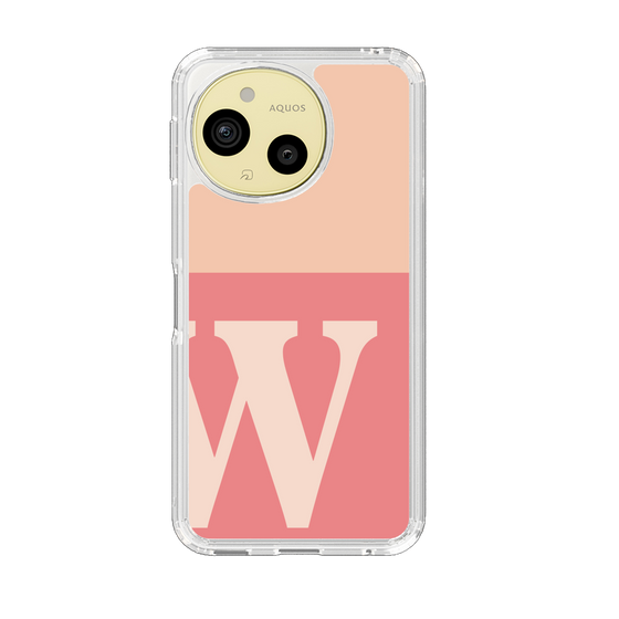Slim Protection Case［ Original - initial two tone - W pink ］