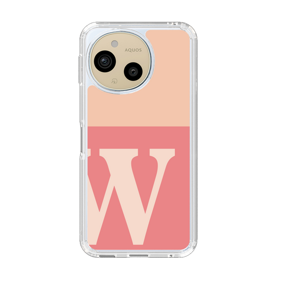 Slim Protection Case［ Original - initial two tone - W pink ］
